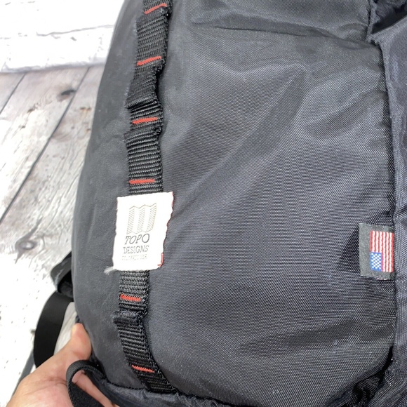 Topo Designs Black DaypackBackpack USA Made - Picture 7 of 12